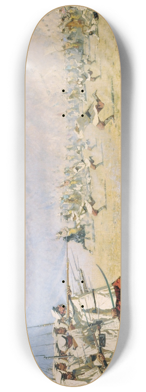 Vasily Vereshchagin - They Attack Unaware 8.25 inch art skate deck