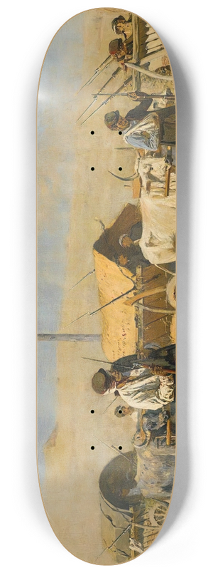 Vasily Vereshchagin - Transportation Of The Wounded 8.25 inch art skate deck