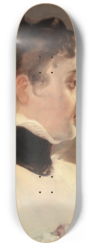 Vclav Brok - Young Woman in Profile 8.25 inch art skate deck