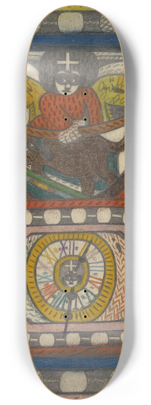 Adolf Wlfli - Grogro=Keiserinn und Gro=Gro=Gttinn Hellveetia, im Haven von Daali; Indien 8.25 inch art skate deck