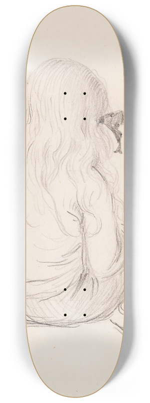 Venny Soldan-Brofeldt - Antti Sitting, seen diagonally from behind 8.25 inch art skate deck