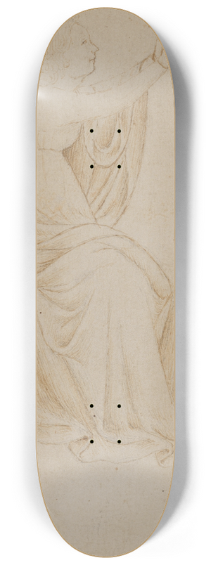 Veronese School - Seated Female Figure with Upraised Arms, Facing Right 8.25 inch art skate deck Veronese School - Seated Female Figure with Upraised Arms, Facing Right 8.25 inch art skate deck