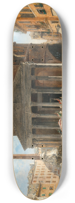 Veronika Maria Herwegen-Manini - Rome, a View of the Pantheon 8.25 inch art skate deck
