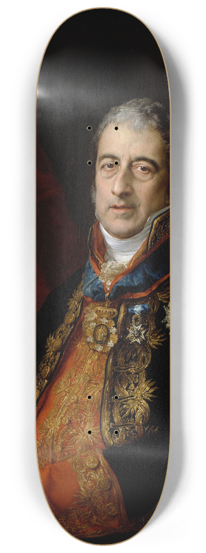 Vicente Lpez Portaa - Portrait Of Juan Miguel De Grijalba 8.25 inch art skate deck