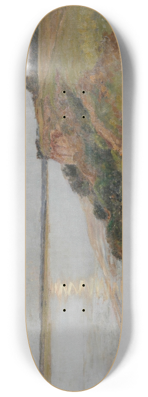 Victor Binet - Bord de mer au clair de lune 8.25 inch art skate deck
