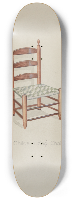 Victor F. Muollo - Shaker Three Slat Titlting Chair 8.25 inch art skate deck