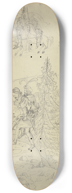 Victor Mller - Knight scene 8.25 inch art skate deck