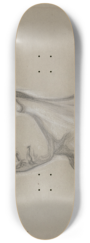 Victor Mller - Kopf eines jungen Mannes, leicht nach links gewandt, mit geschlossenen Augen 8.25 inch art skate deck Victor Mller - Kopf eines jungen Mannes, leicht nach links gewandt, mit geschlossenen Augen 8.25 inch art skate deck