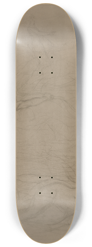 Victor Mller - Liegender weiblicher Akt mit bogenschieendem Jngling 8.25 inch art skate deck