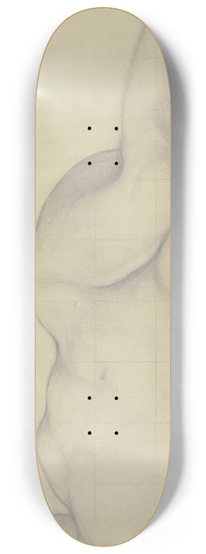 Victor Mller - Liegender weiblicher Akt (Waldnymphe) 8.25 inch art skate deck