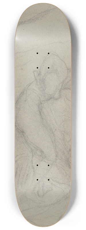 Victor Mller - Weiblicher Akt, grabend, in Rckansicht 8.25 inch art skate deck