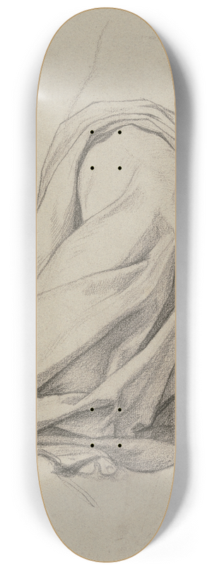 Victor Mller - Weiblicher Akt mit ber die Beine drapiertem Tuch 8.25 inch art skate deck