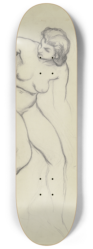 Victor Mller - Weiblicher Akt, vornber gekrmmt 8.25 inch art skate deck