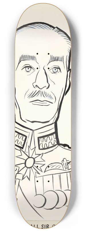 Victor Weisz - Air Chief Marshal Sir Cyril Newall 8.25 inch art skate deck Victor Weisz - Air Chief Marshal Sir Cyril Newall 8.25 inch art skate deck