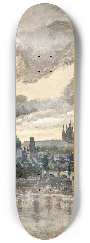 Viktor Olva - A view of Prague 8.25 inch art skate deck