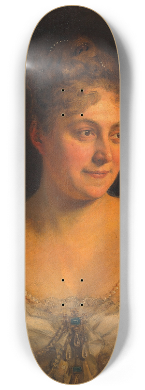 Viktor Stauffer - Bildnis Josefine Wagner (erste Gattin von Otto Wagner) 8.25 inch art skate deck