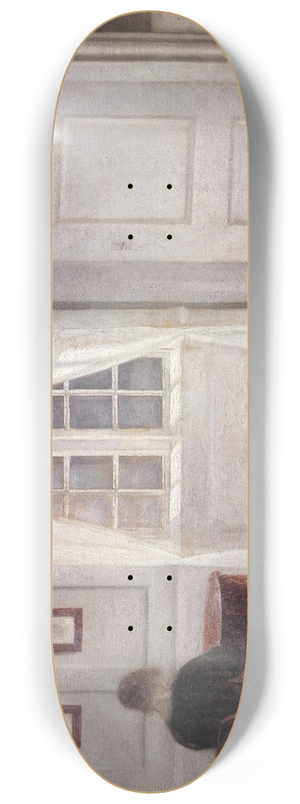 Vilhelm Hammershi - Interior in Strandgade, Sunlight on the Floor 8.25 inch art skate deck