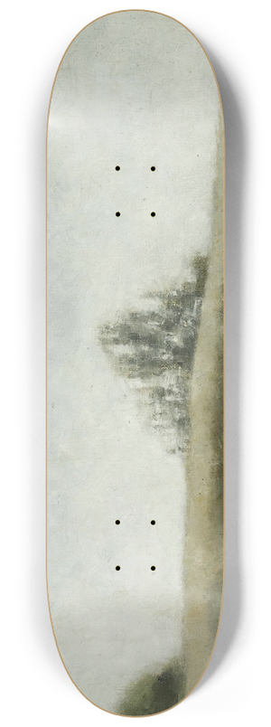 Vilhelm Hammershi - Landskab Med Bondegrd (Landscape With Farm) 8.25 inch art skate deck