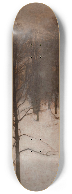 Vilhelm Hammershi - Sndermarken Park in winter 8.25 inch art skate deck