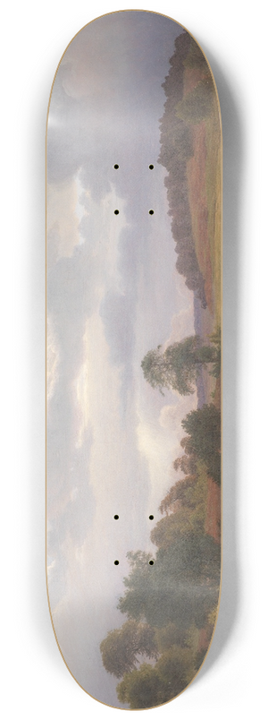 Vilhelm Kyhn - Landscape near the Forest Nordskoven, Jgerspris, Zealand 8.25 inch art skate deck
