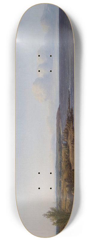 Vilhelm Petersen - View of the parish of sterlarsker 8.25 inch art skate deck
