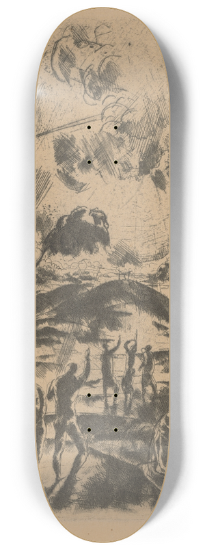 Vilmos Aba-Novk - Golgota 8.25 inch art skate deck