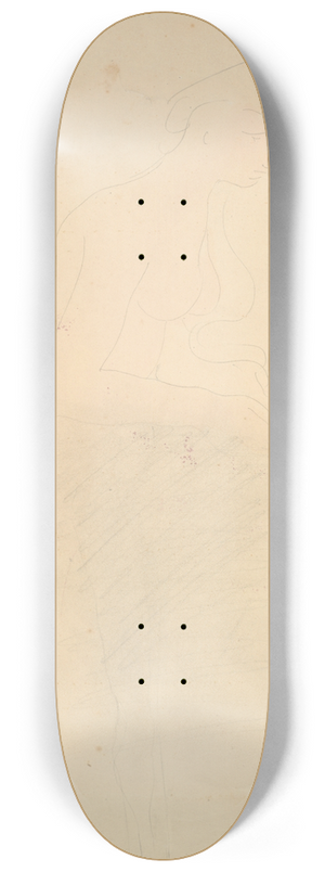 Auguste Rodin - Nude Standing, RightProfile 8.25 inch art skate deck