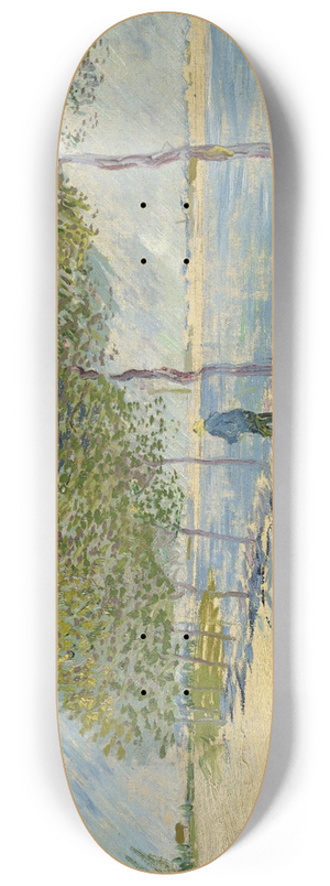 Vincent van Gogh - Along the Seine 8.25 inch art skate deck