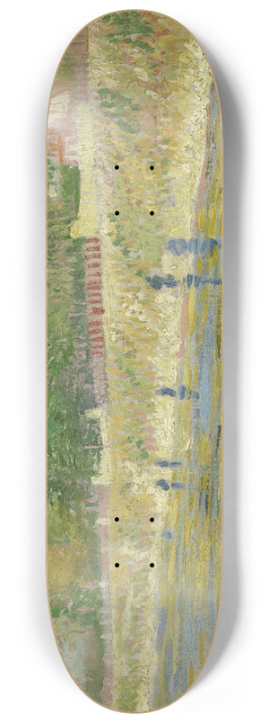 Vincent van Gogh - Bank of the Seine 8.25 inch art skate deck
