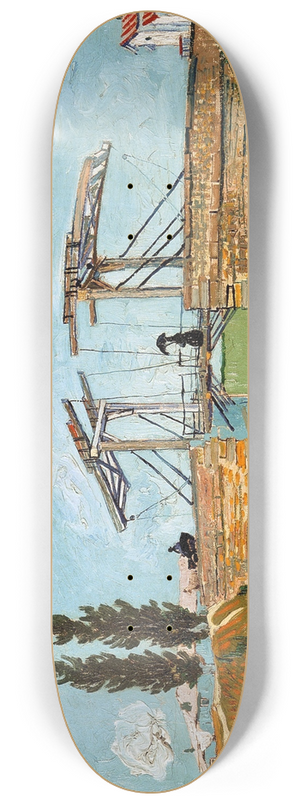 Vincent van Gogh - Langlois Bridge at Arles 8.25 inch art skate deck