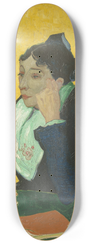 Vincent van Gogh - LArlsienne; Madame Joseph-Michel Ginoux (Marie Julien, 18481911) 8.25 inch art skate deck