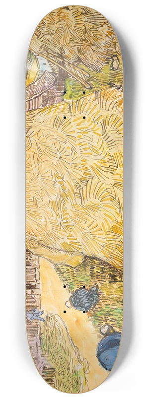 Vincent van Gogh - Meules de bl 8.25 inch art skate deck