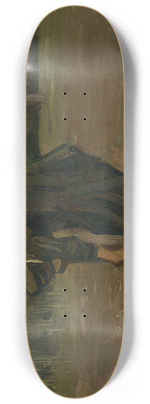 Vincent van Gogh - Peasant Woman Digging Potatoes 8.25 inch art skate deck