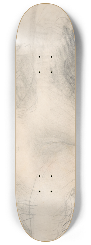 Auguste Rodin - Study of a nude female figure (Satyress) 8.25 inch art skate deck