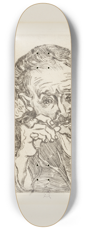 Vincent van Gogh - Portrait of Dr Gachet 8.25 inch art skate deck