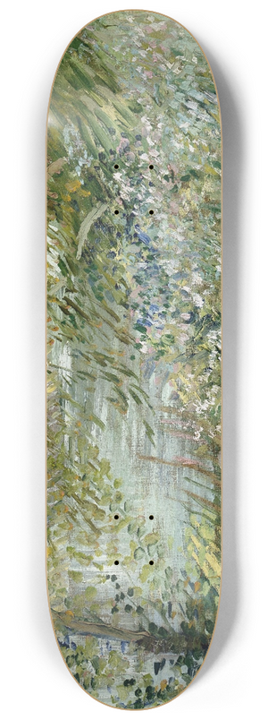 Vincent van Gogh - River Bank in Springtime 8.25 inch art skate deck