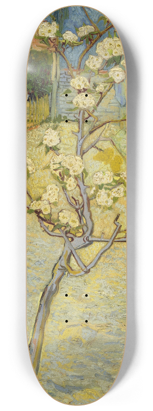 Vincent van Gogh - Small pear tree in blossom 8.25 inch art skate deck