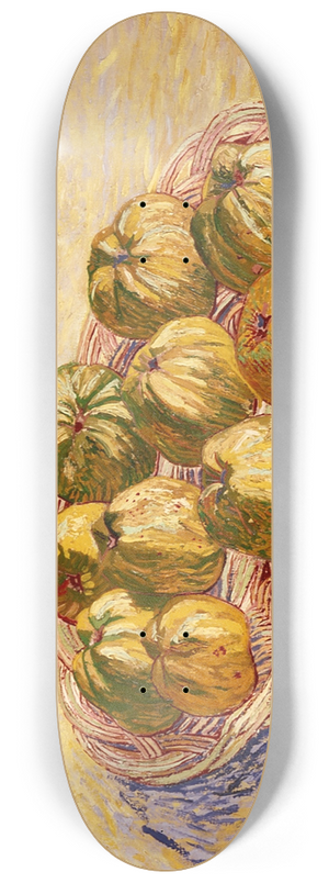 Vincent van Gogh - Still Life, Basket of Apples 8.25 inch art skate deck