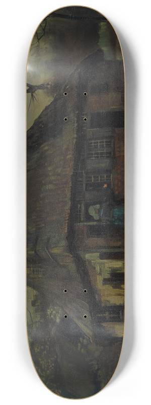 Vincent van Gogh - The cottage 8.25 inch art skate deck