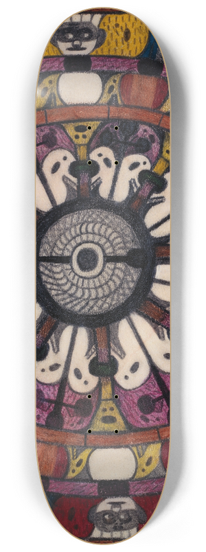 Adolf Wlfli - Skt. Adolf=Raad=Hall bei Bern 8.25 inch art skate deck