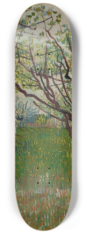Vincent van Gogh - The Flowering Orchard 8.25 inch art skate deck