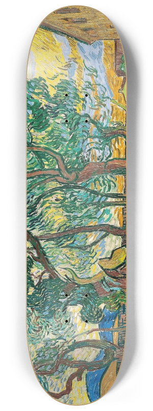 Vincent van Gogh - The Garden of Saint-Paul Hospital 8.25 inch art skate deck