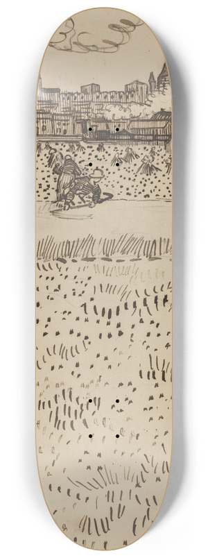 Vincent van Gogh - The Harvest 8.25 inch art skate deck