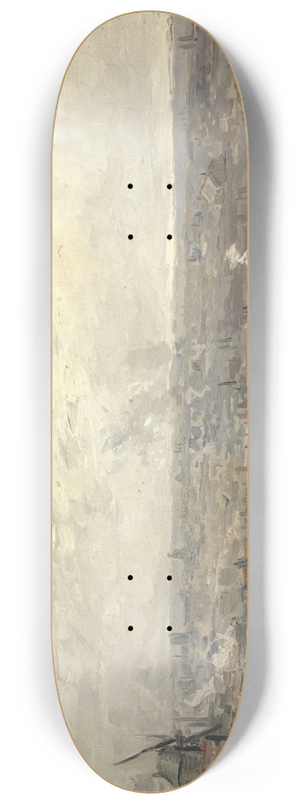 Vincent van Gogh - View from Montmartre 8.25 inch art skate deck