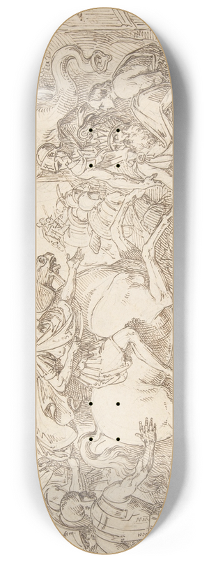 Vincenzo Camuccini - Alexander and Porus 8.25 inch art skate deck