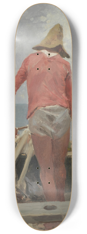 Vincenzo Caprile - Study of a fisherman 8.25 inch art skate deck