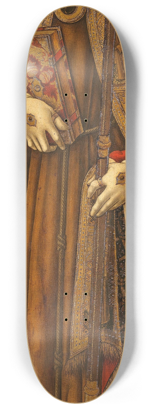 Vittore Crivelli - St Louis of France 8.25 inch art skate deck