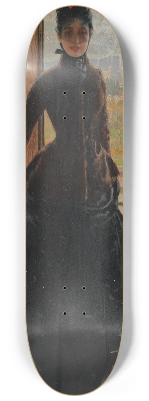 Vittorio Matteo Corcos - Eine elegante Dame 8.25 inch art skate deck
