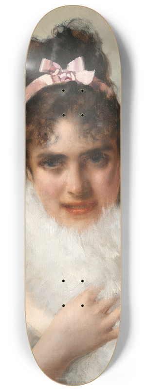 Vittorio Matteo Corcos - Portrait of a Young Lady 8.25 inch art skate deck