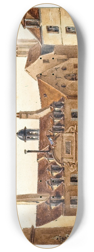 Auguste-Sbastien Bnard - Lancien hpital de la Piti, rue Lacpde. 8.25 inch art skate deck